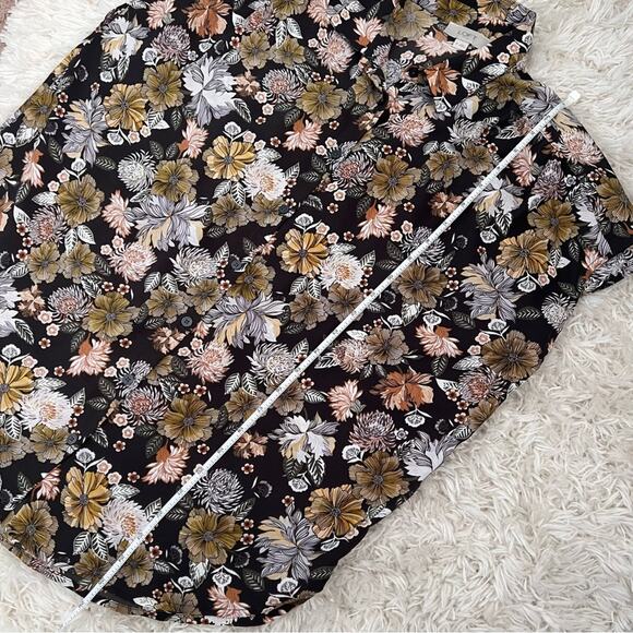 Loft Outlet Floral Patterned Button Front Shirt Size M - Picture 6 of 7